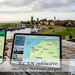 Апартаменты Feinheit - Gulfhof Nahe Greetsiel Mit Sauna, Garten & 3 Schlafzimmern *