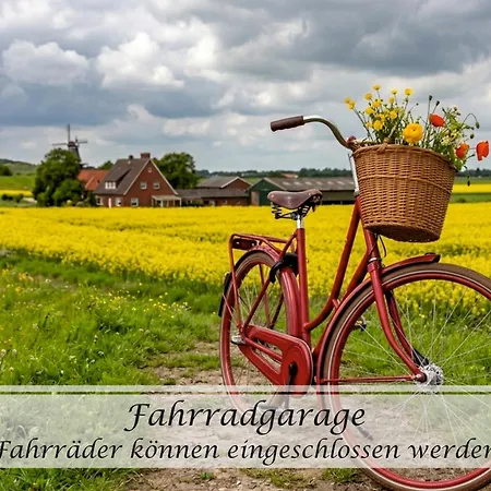 Feinheit - Gulfhof Nahe Greetsiel Mit Sauna, Garten & 3 Schlafzimmern Apartmán Krummhörn